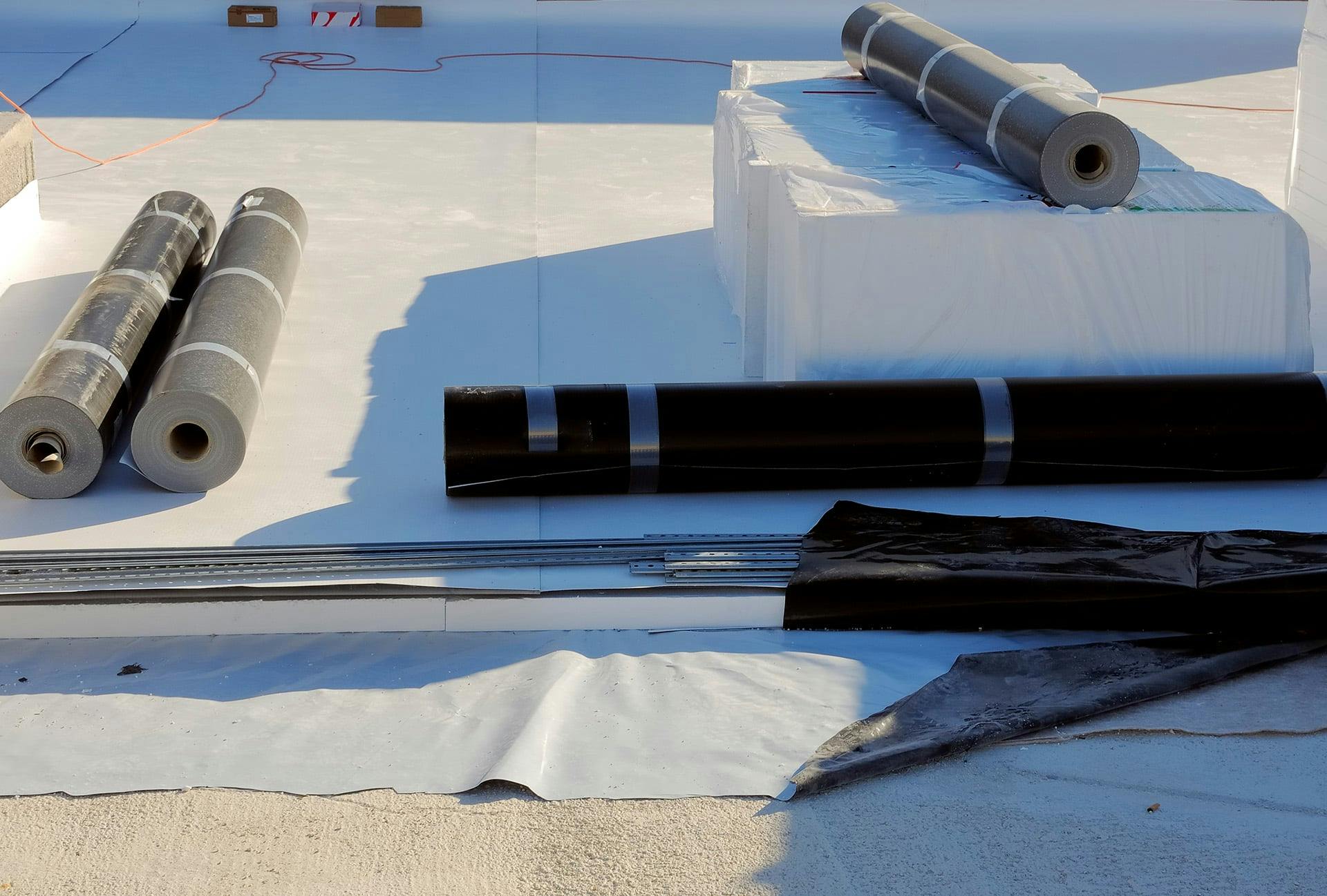 Installing flat roof