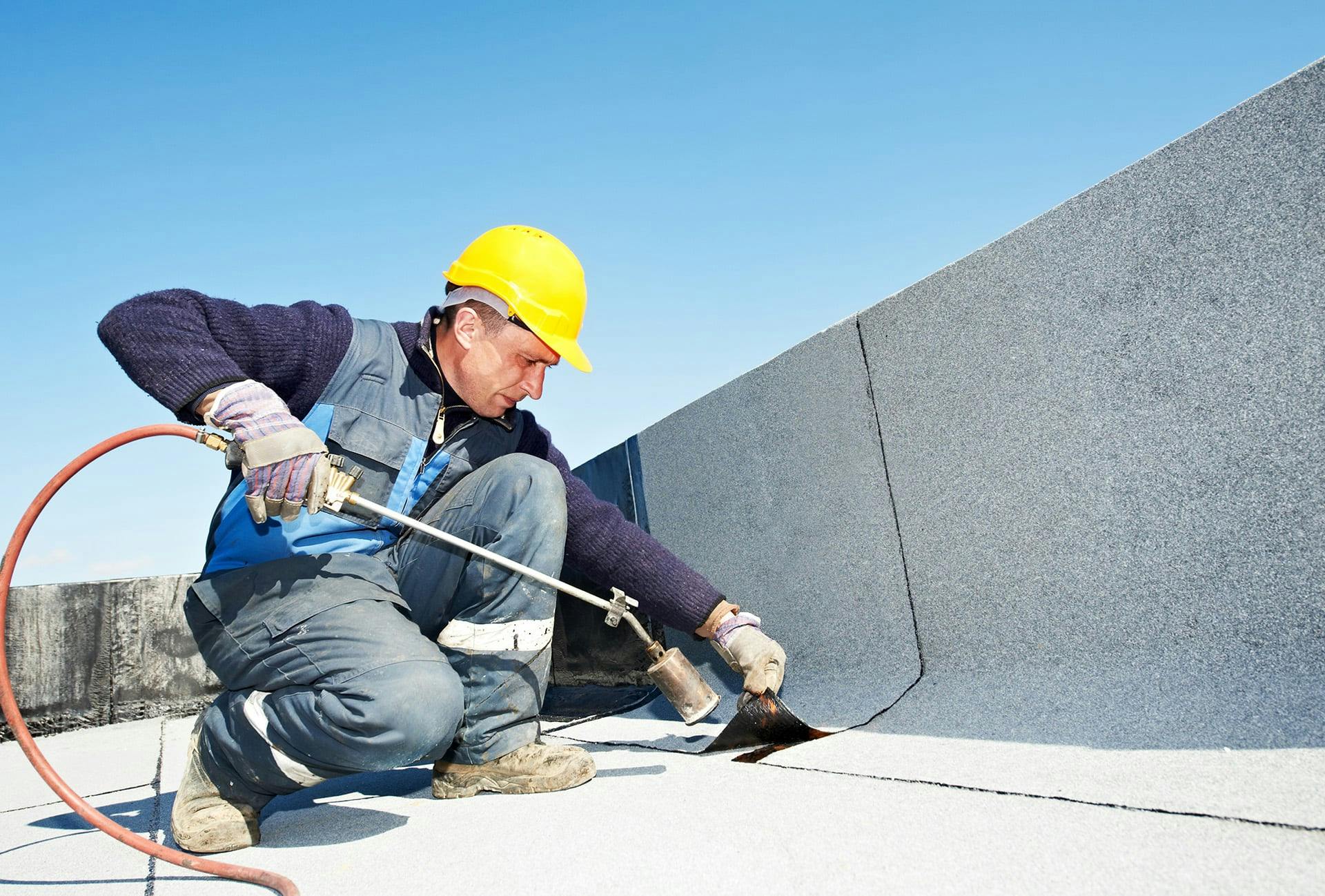 Installing flat roof