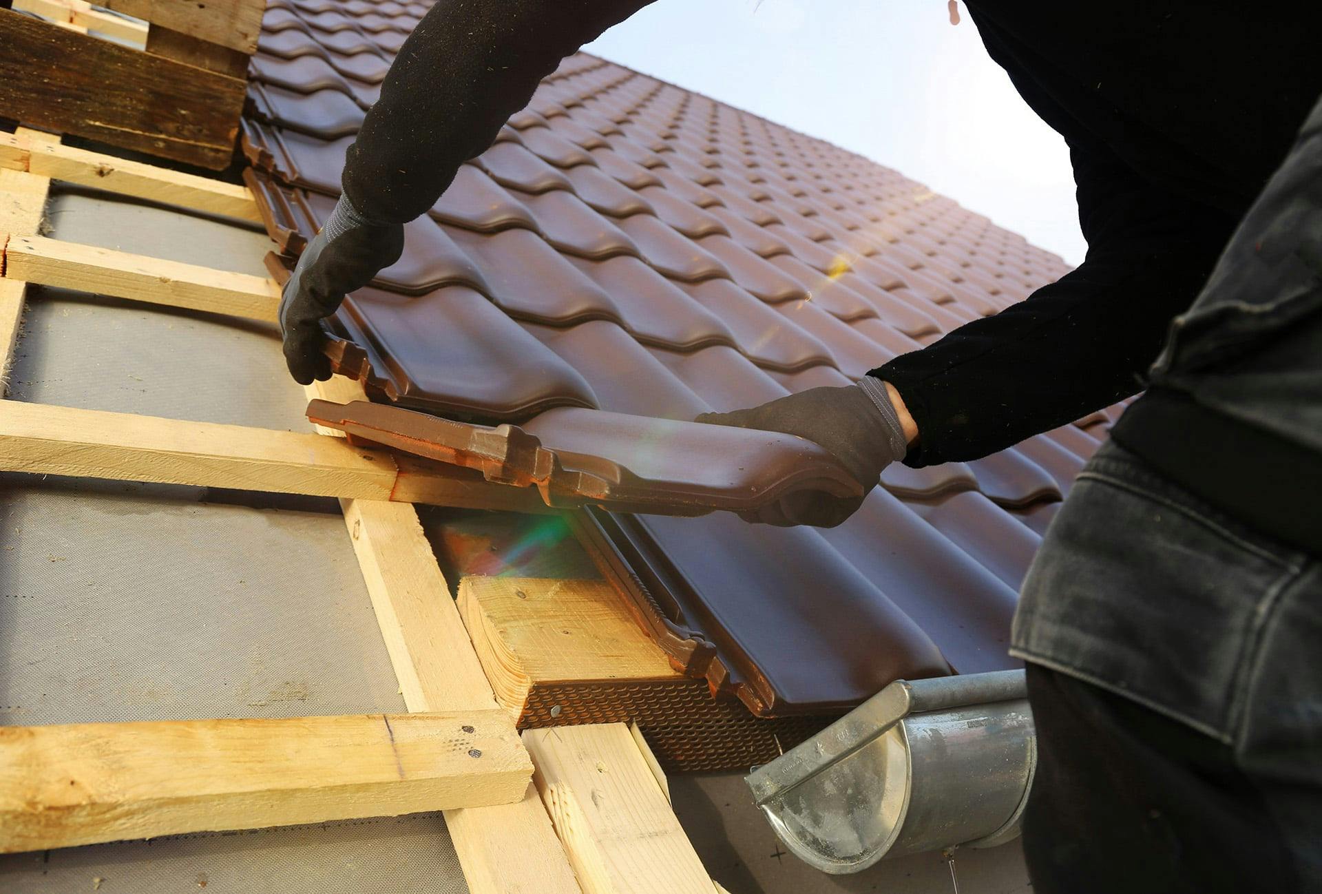 Installing tile roof