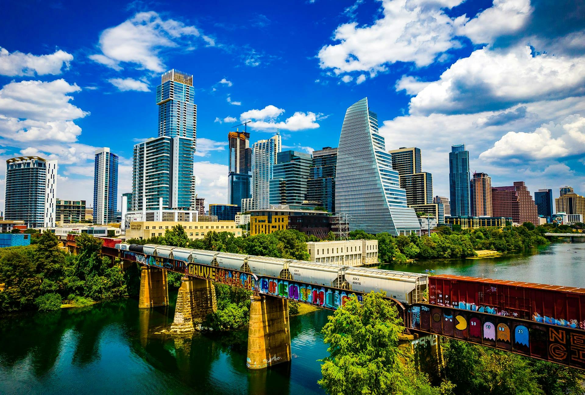 Austin River with Skyline