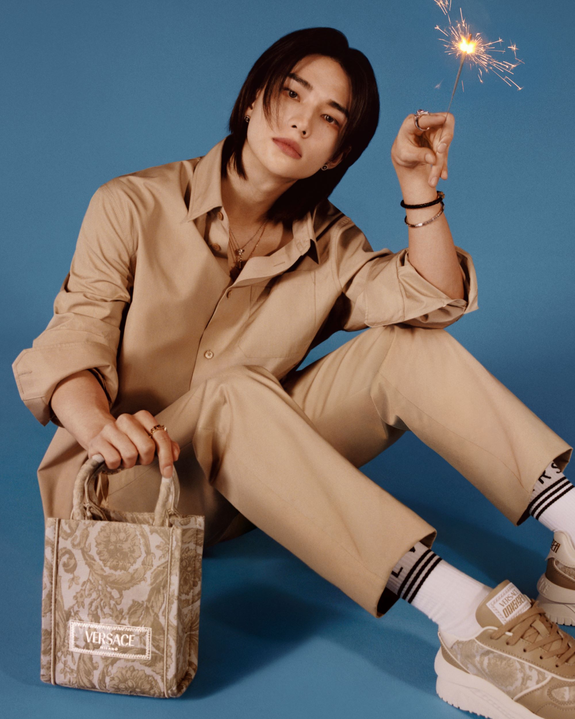 Stray Kids' Hyunjin Fronts Versace's 2023 Holiday Campaign