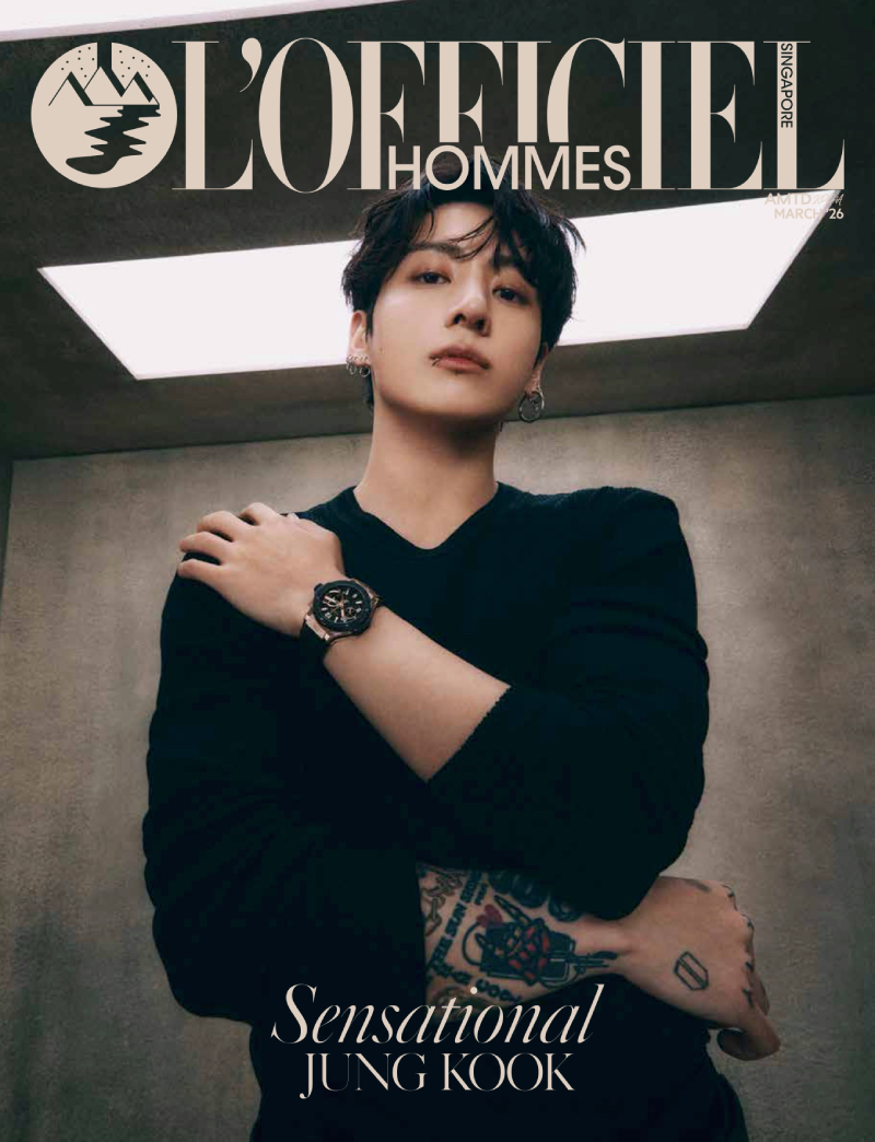 BTS】ジョングク『L'OFFICIEL SINGAPORE HOMMES』3月号表紙に登場 | B