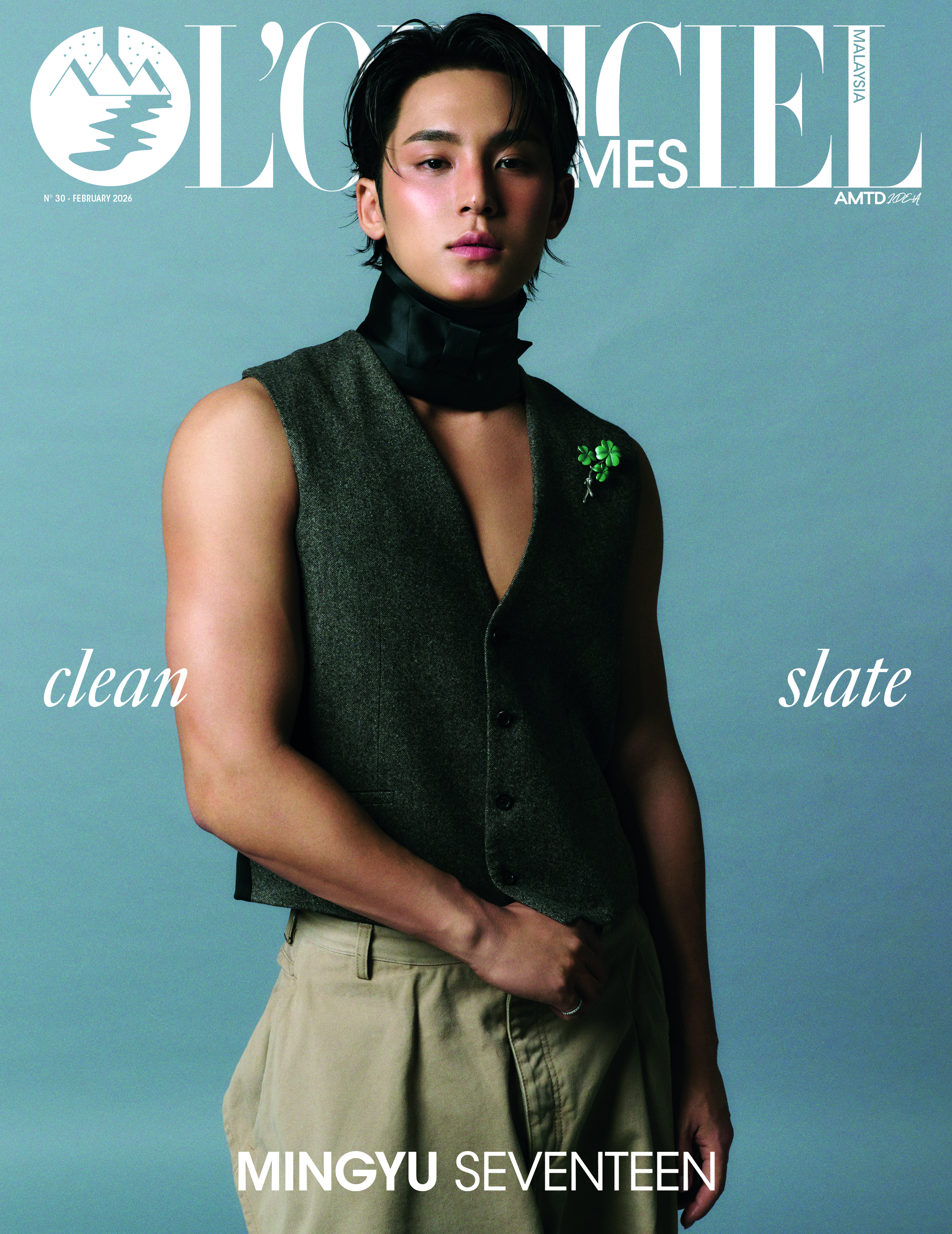 MINGYU SEVENTEEN graces the cover of L'Officiel Hommes Malaysia