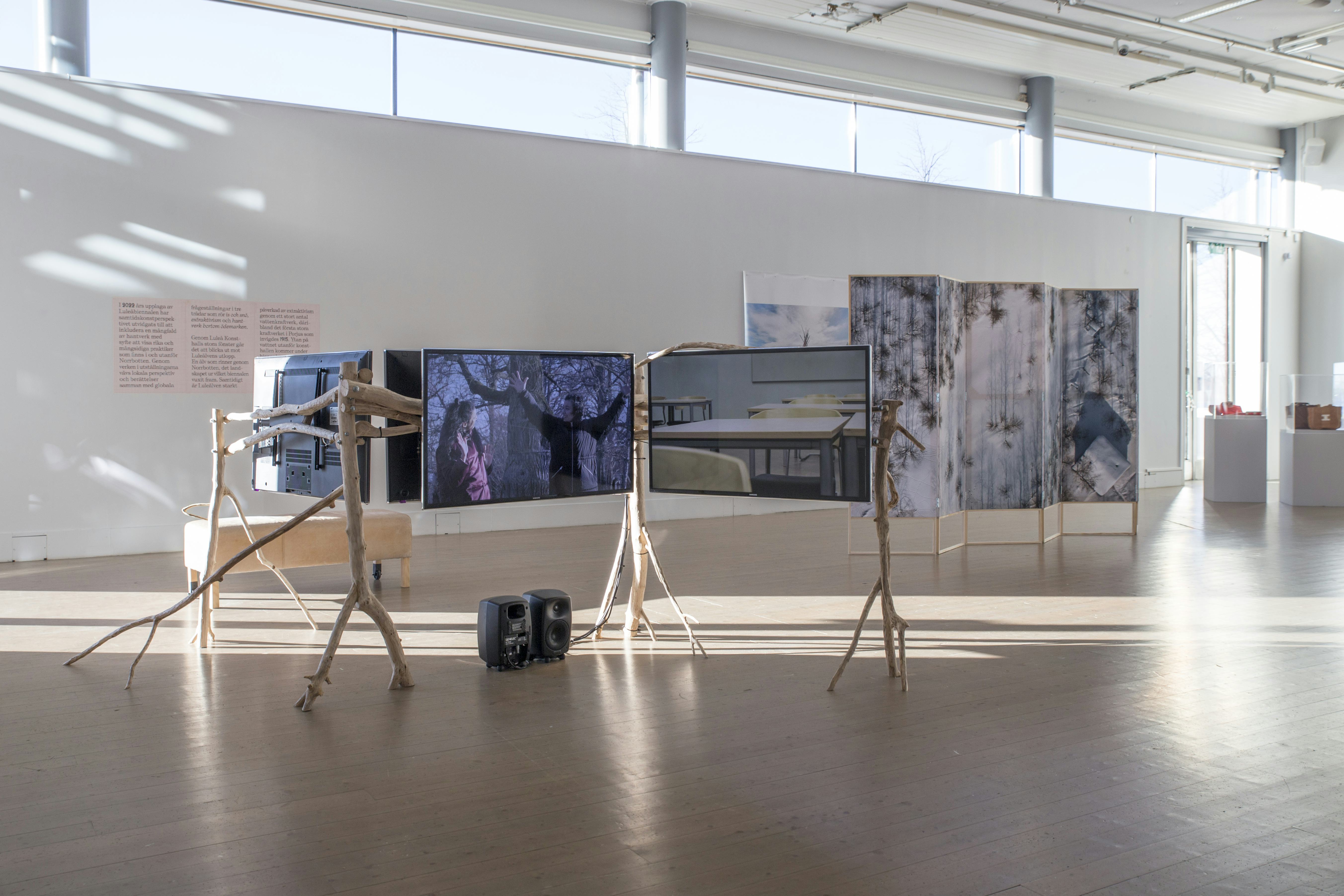 Utställningsvy, Luleå Konsthall. Foto: Thomas Hämén