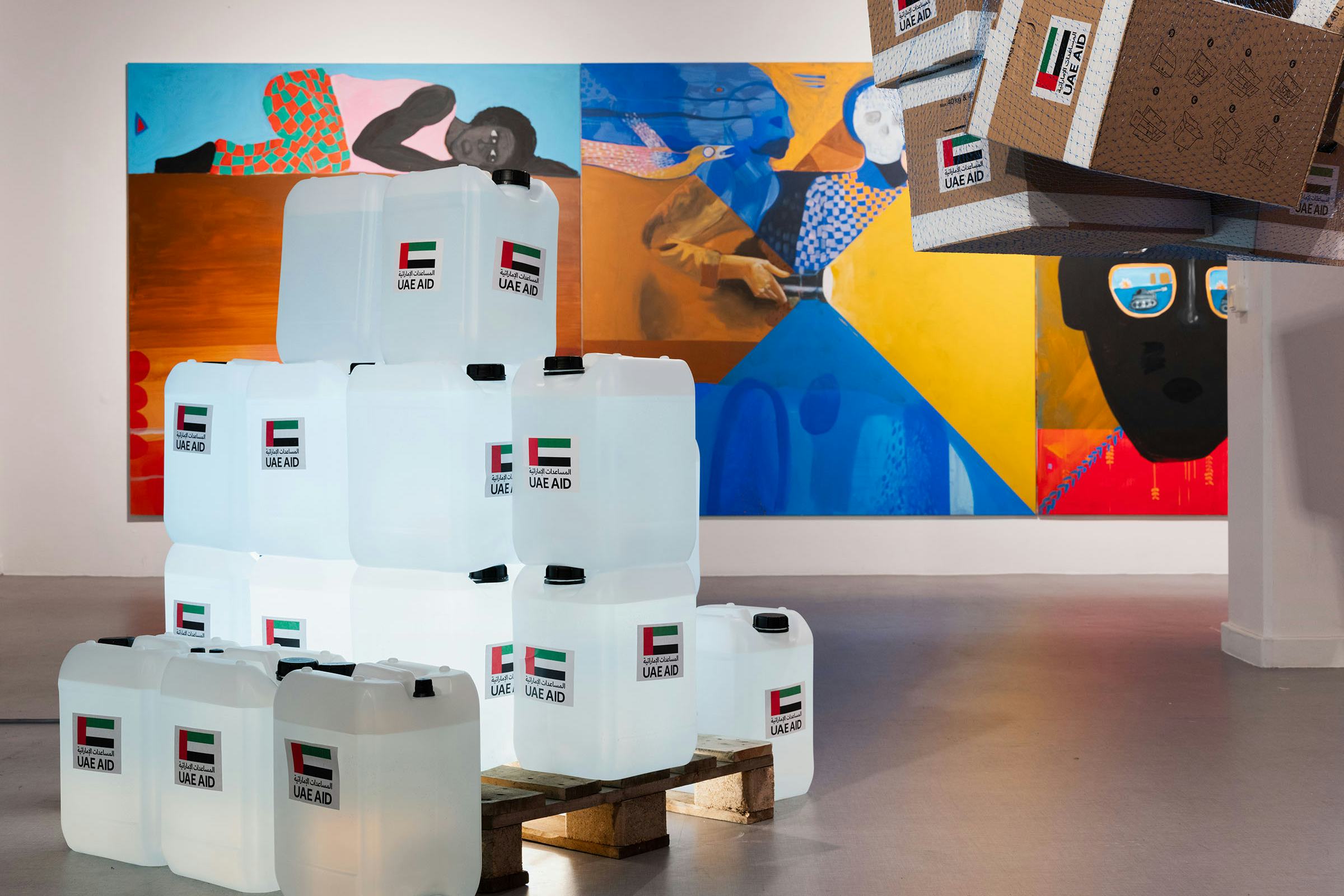 Fadlabi, Dissecting Love, 2024 & Fadlabi, 10 Dead Sudanese Men, 2024, Galleri Syster, Luleå. Photo: LKP