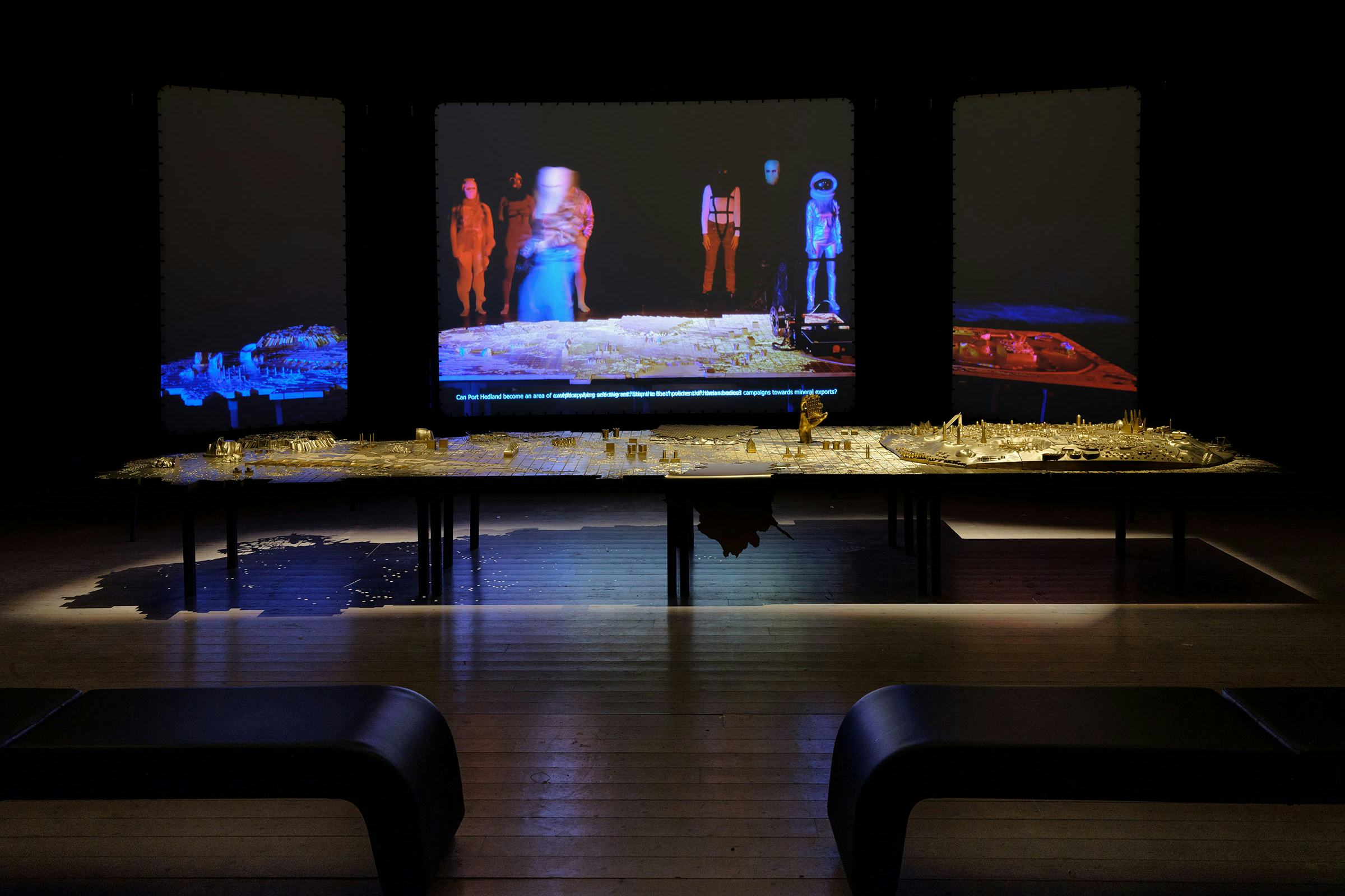 Grandeza Studio, Pilbara Interregnum: Seven Political Allegories, 2023, Konsthallen Kulturens Hus, Luleå. Photo: LKP