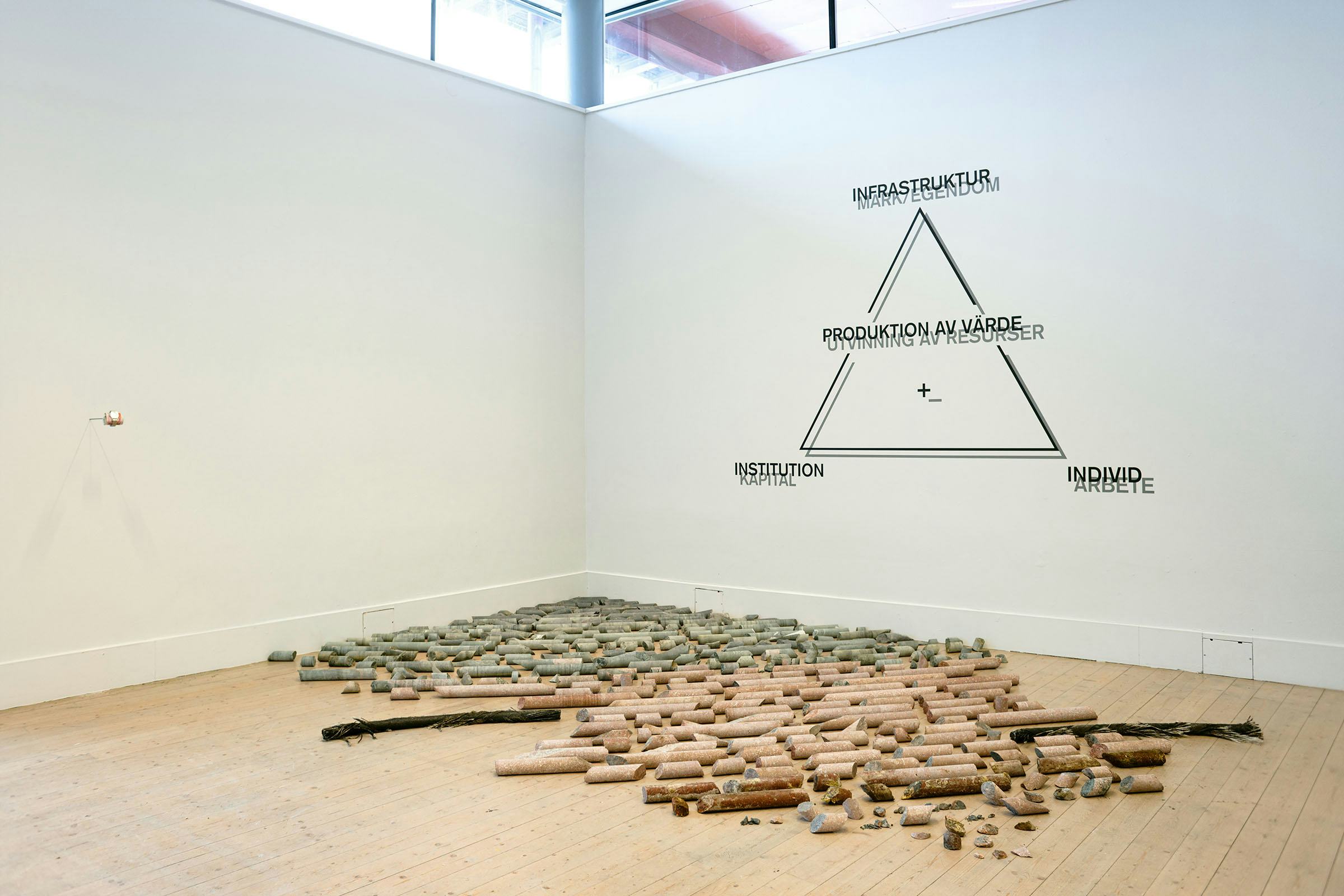 Daniel de Paula, PRODUCTION OF VALUE / EXTRACTION OF RESOURCES (from the series anti-epifania), 2024, Konsthallen Kulturens Hus, Luleå. Photo: LKP