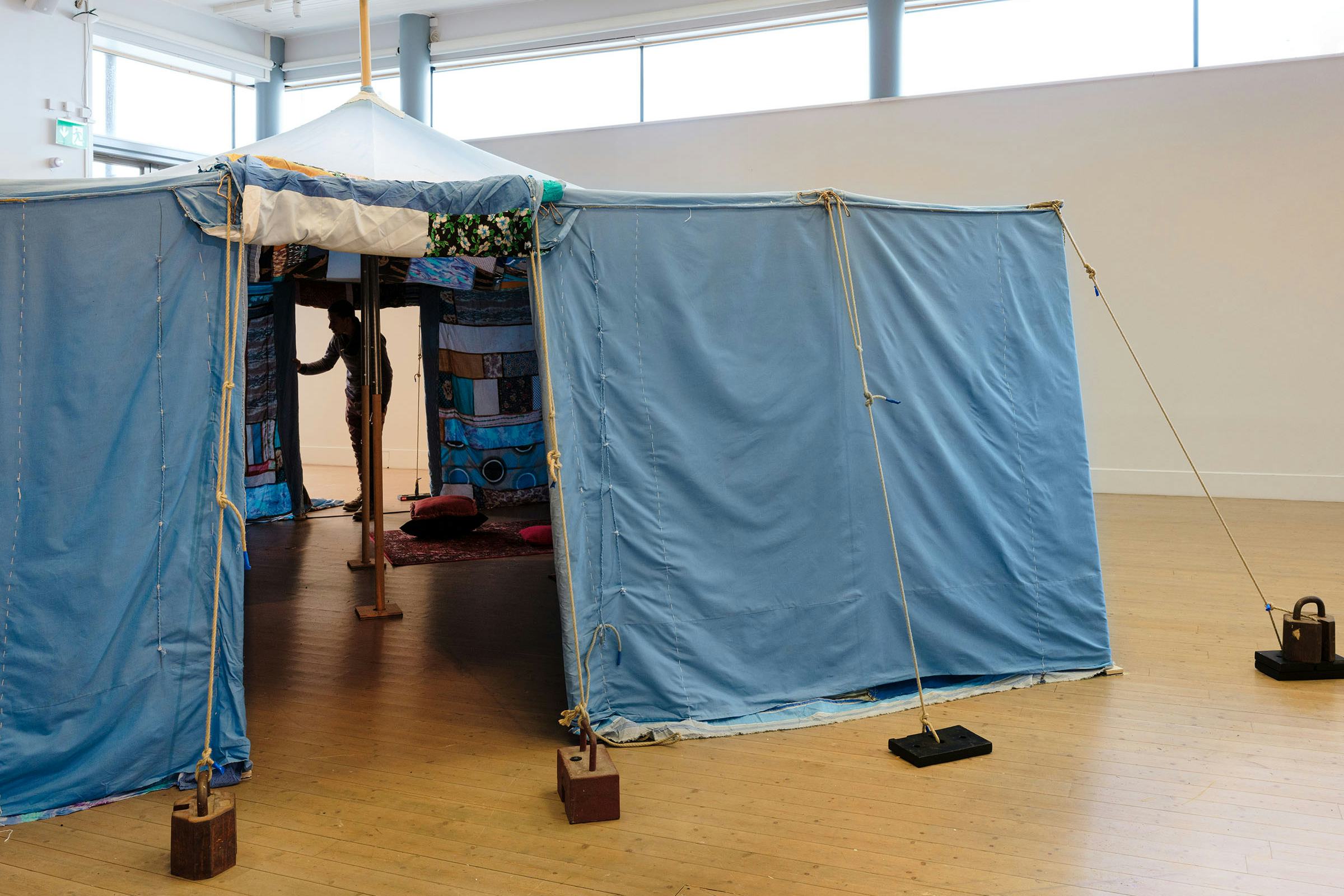 PhosFATE, Community Art Tent, 2019 – ongoing, Konsthallen Kulturens Hus, Luleå. Photo: LKP