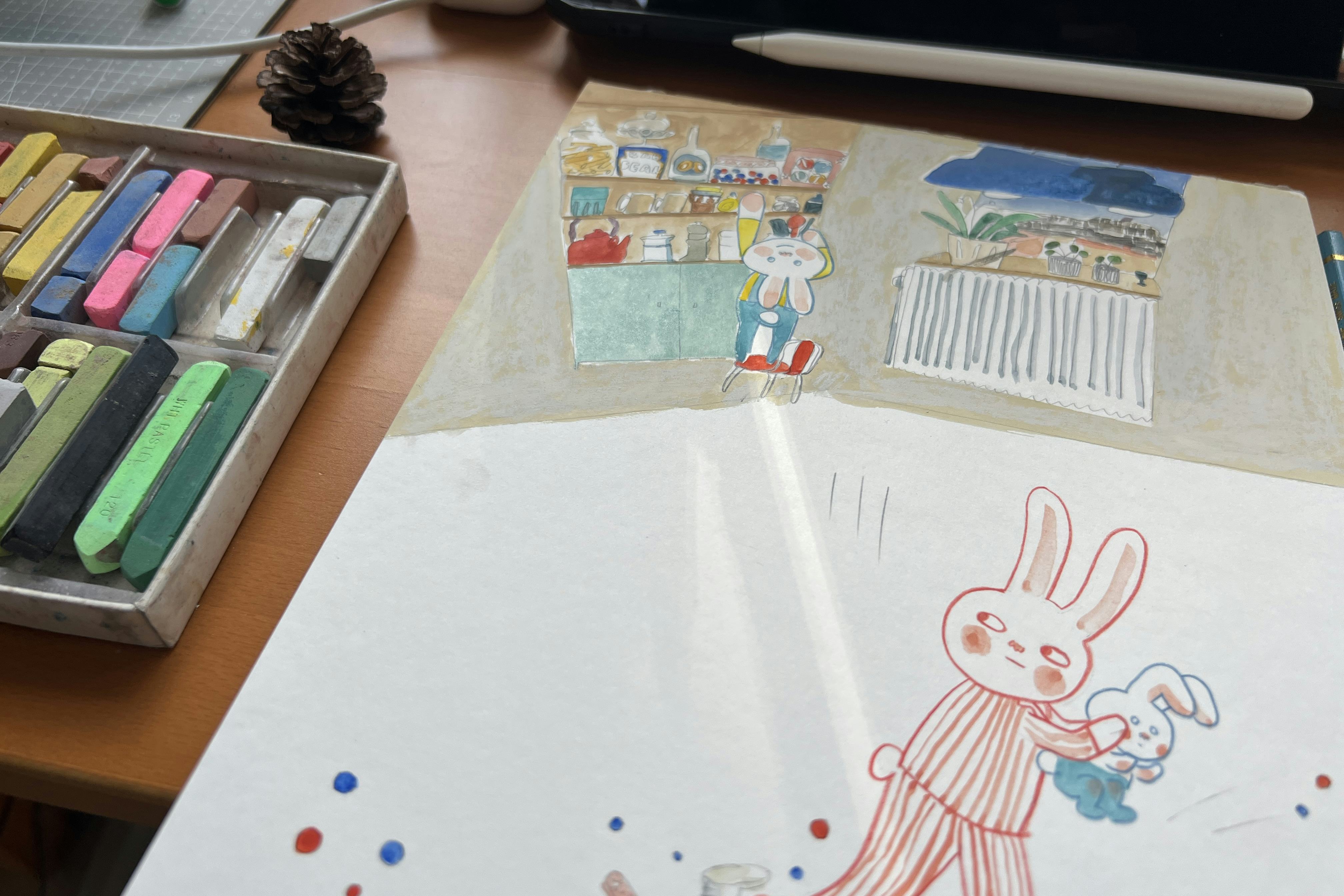 Processbild. Foto: Aria Lee