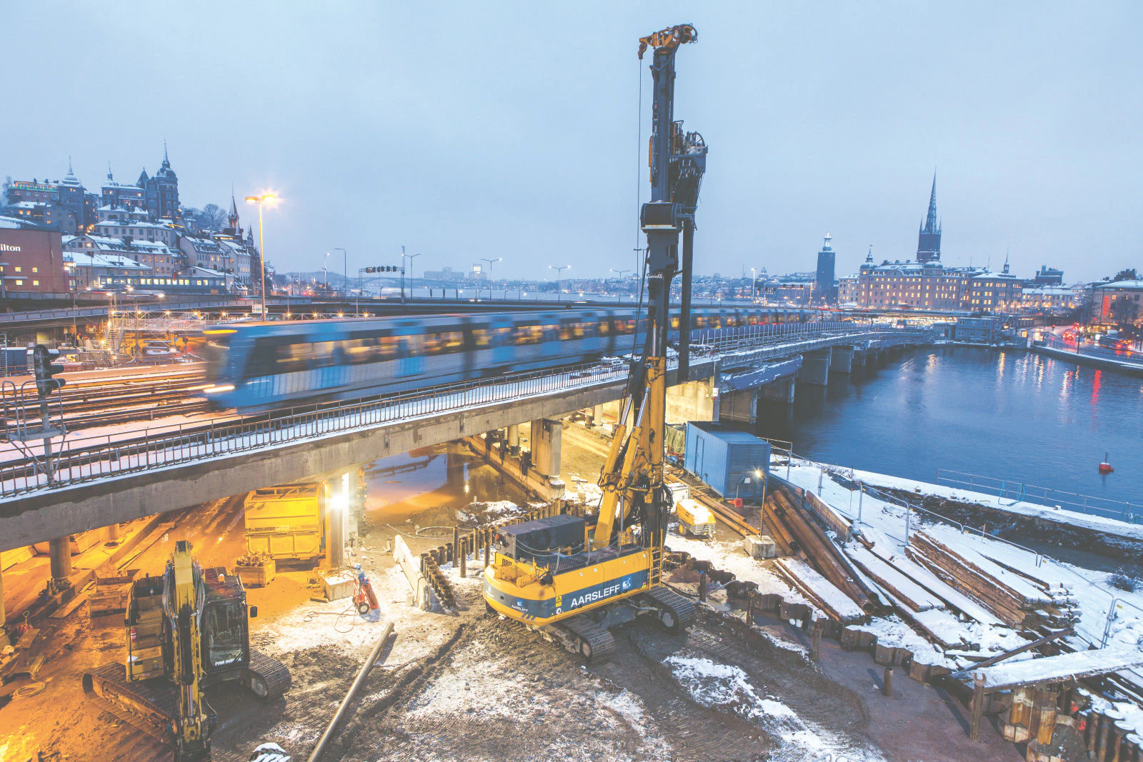 construction site at stockholm