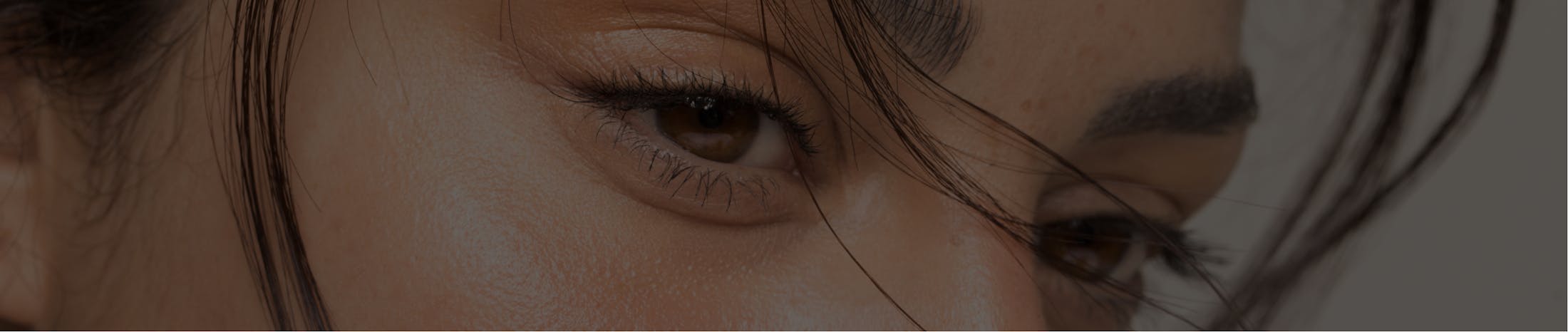 Close up view of womans eyes