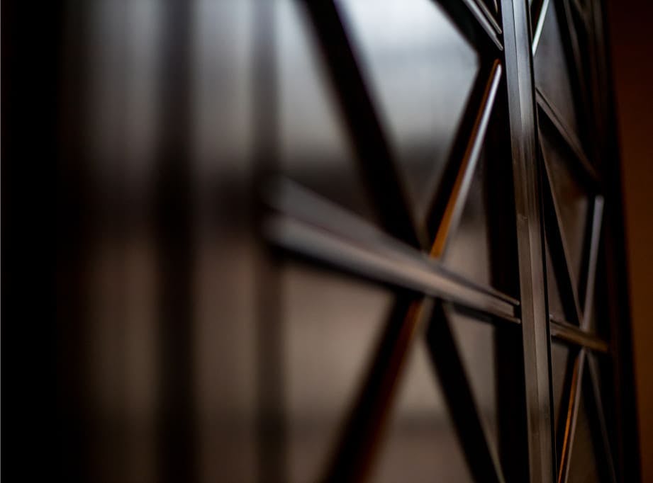 Close-up of a wood pattern on a wall