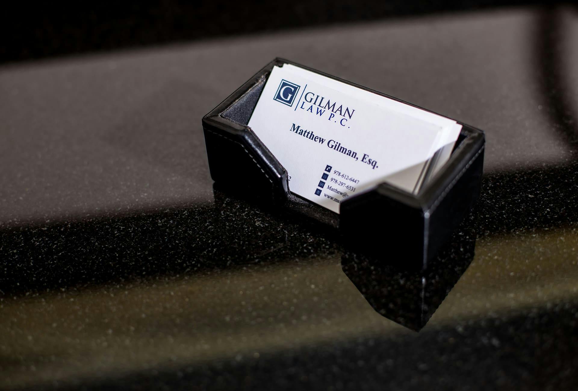 Matthew Gilman, Esq. business cards