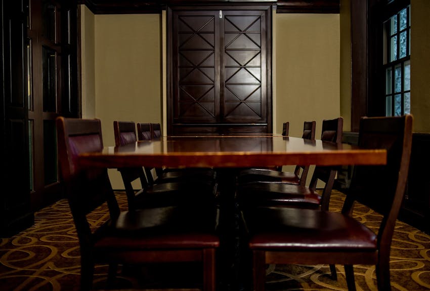 A regal office setting