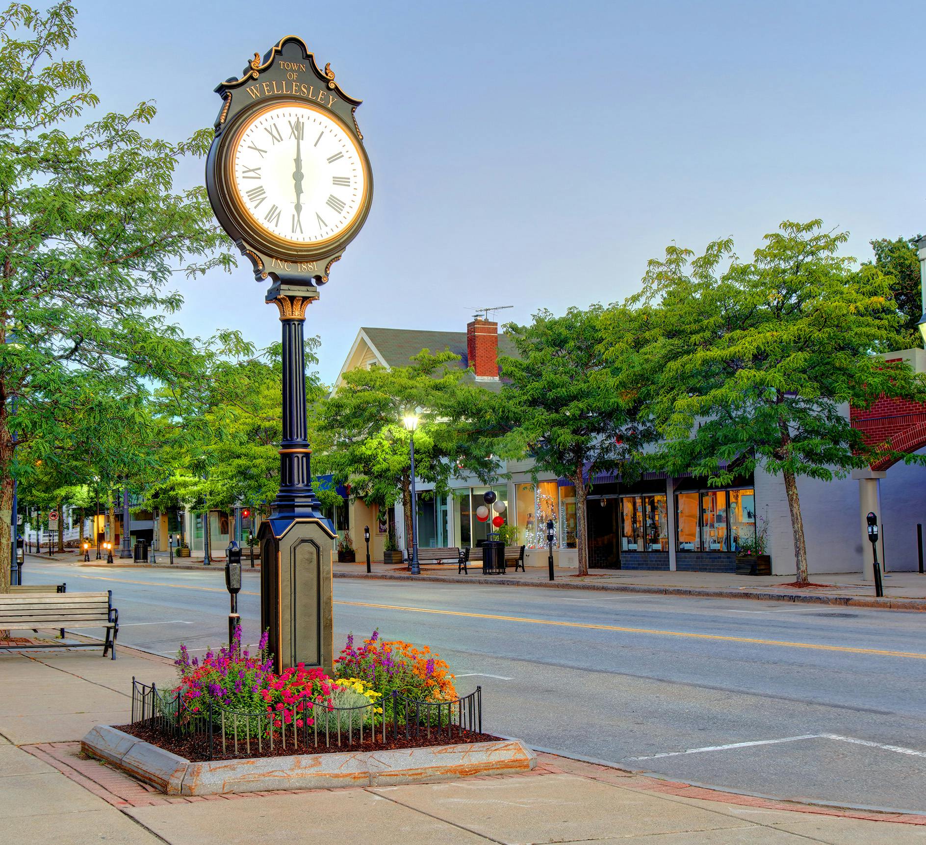 Clock in Wellesley