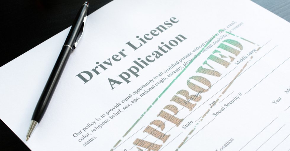 Drivers license application