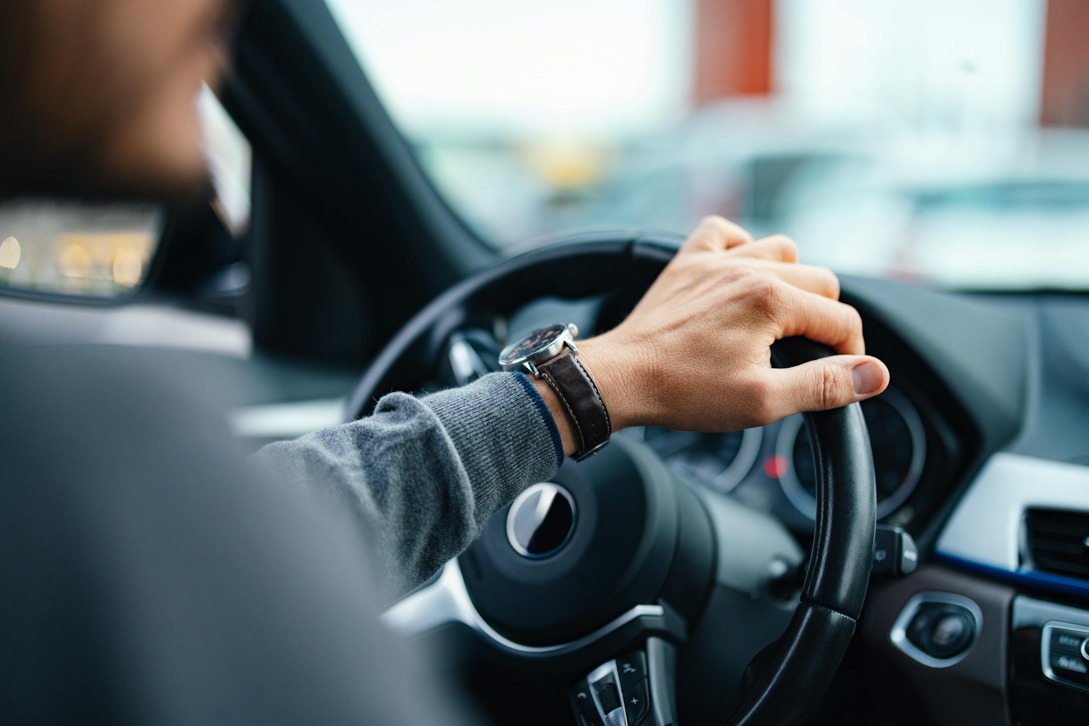 Man driving