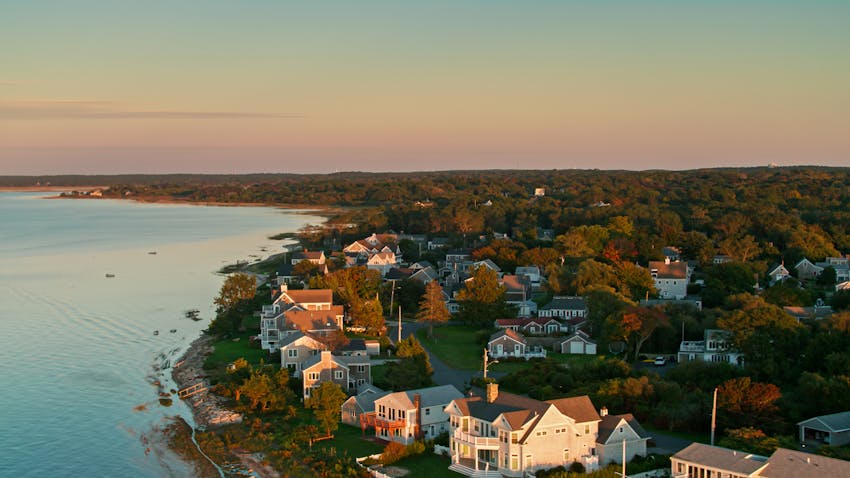 Cape cod shoreline