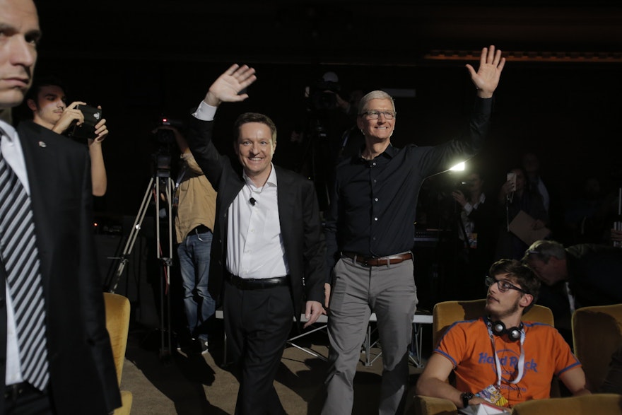 Andrea Ceccherini e Tim Cook