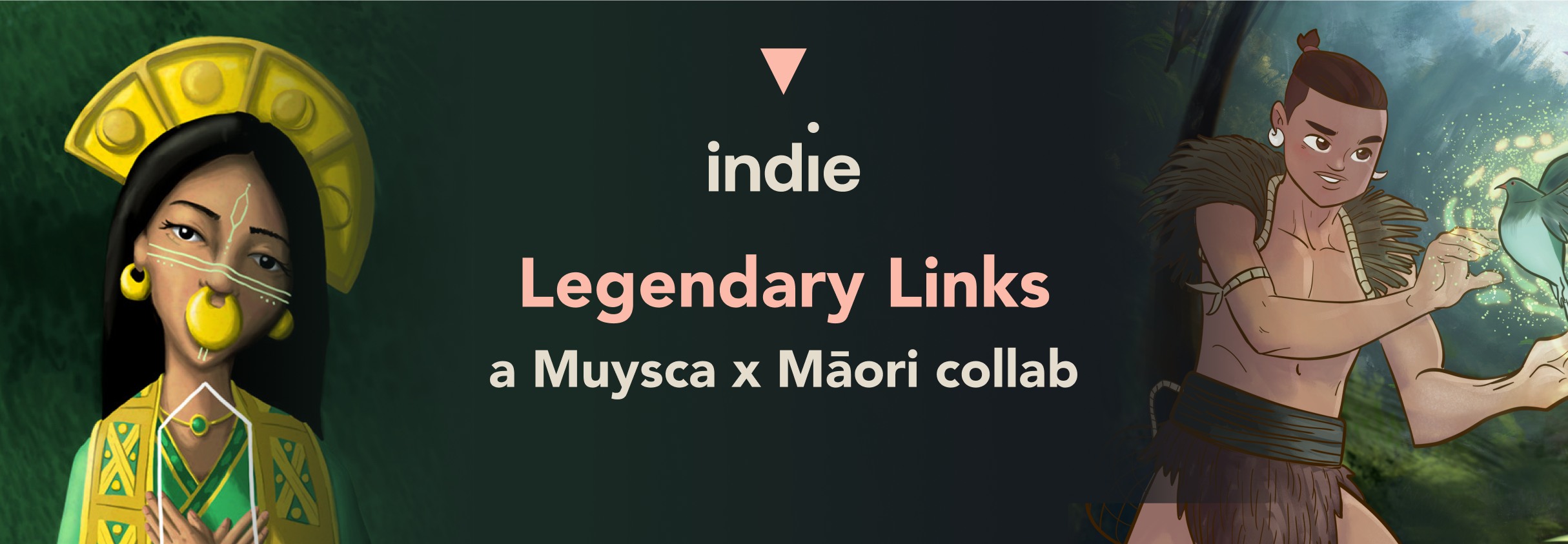 Legendary Links - a Muysca x Māori collab by indie