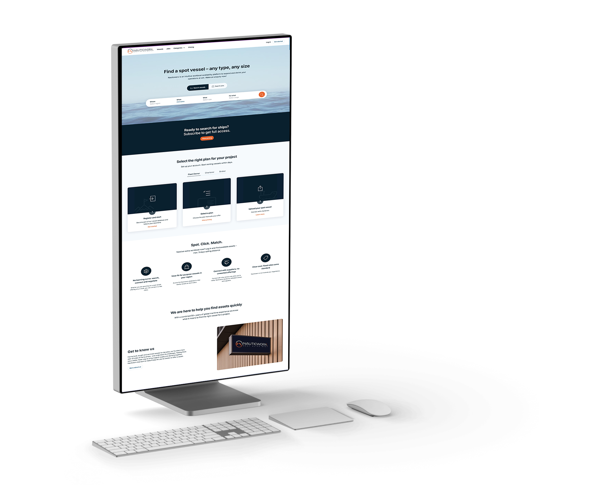 Nauticworx custom front-end solution
