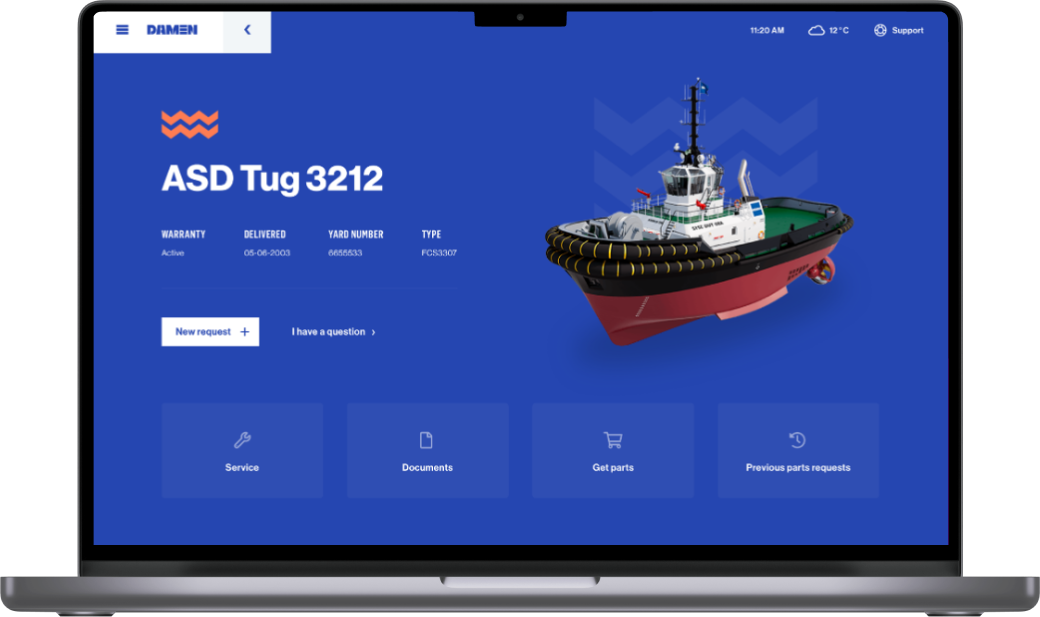 Digital Experience Damen Shipyards