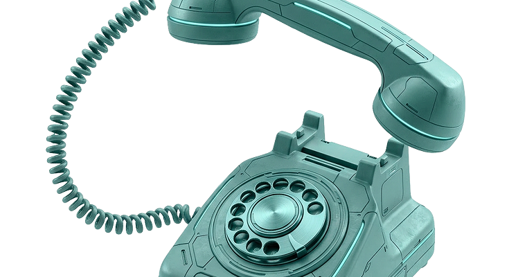 Teal Vintage Draaischijftelefoon Vintage draaischijftelefoon in teal kleur met snoerhoorn