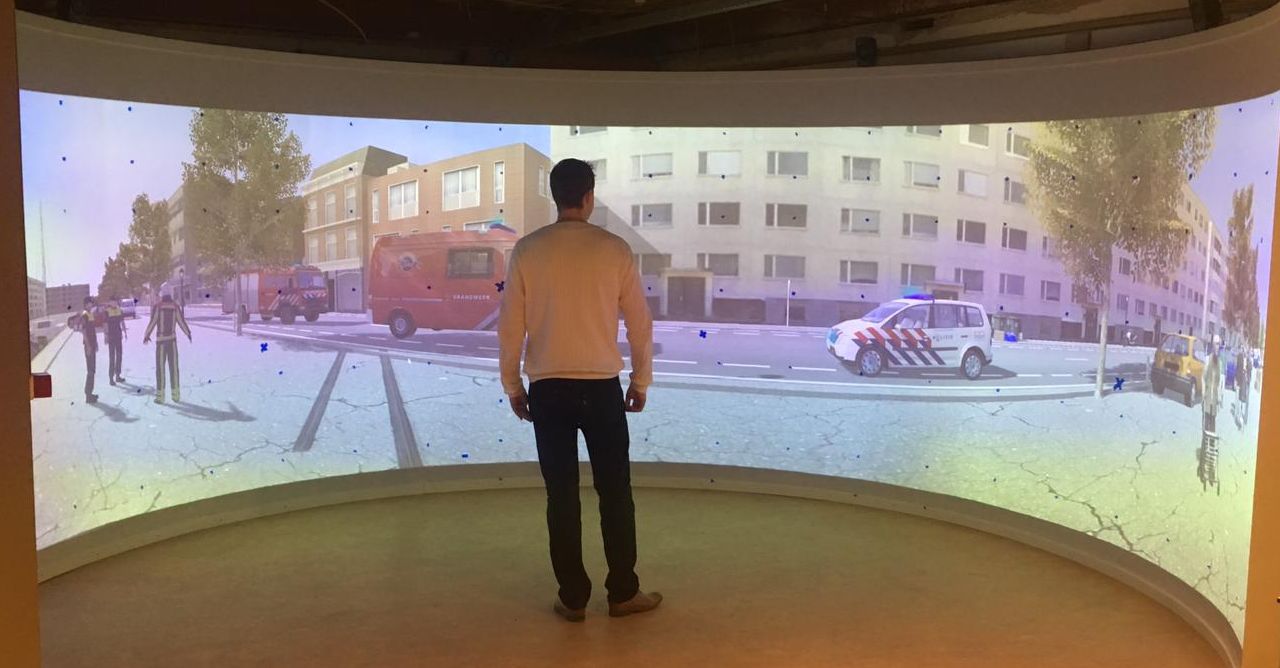 Virtual reality dome voor trainingssimulaties (XVR) 