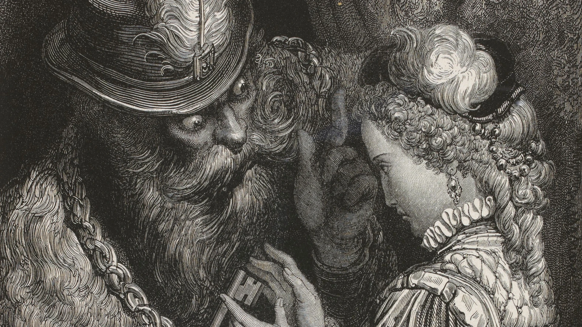 Gustave Doré’s 1862 illustration for the original Bluebeard fairytale.