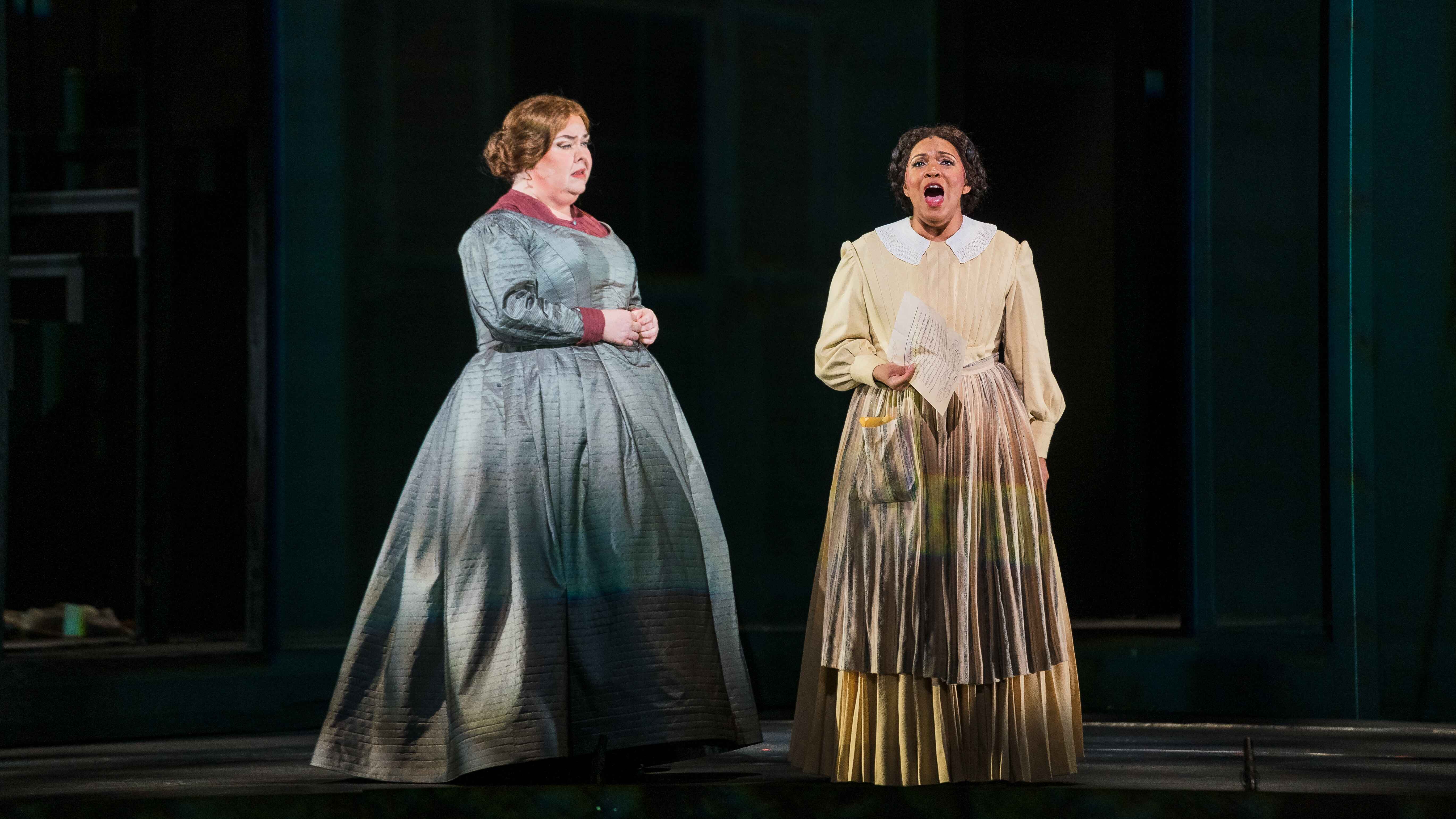 HGO’s 2023 world-premiere production of Jake Heggie and Gene Scheer’s Intelligence, an opera in English.