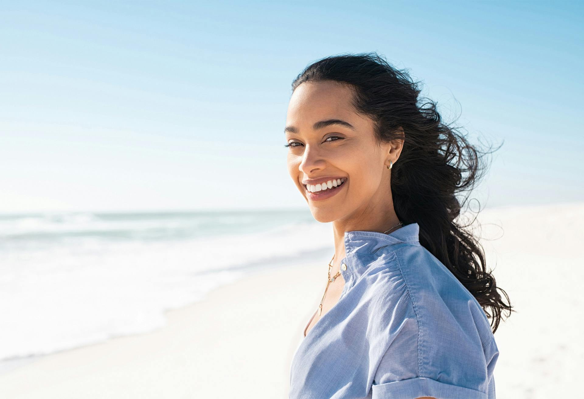 Woman at the beach