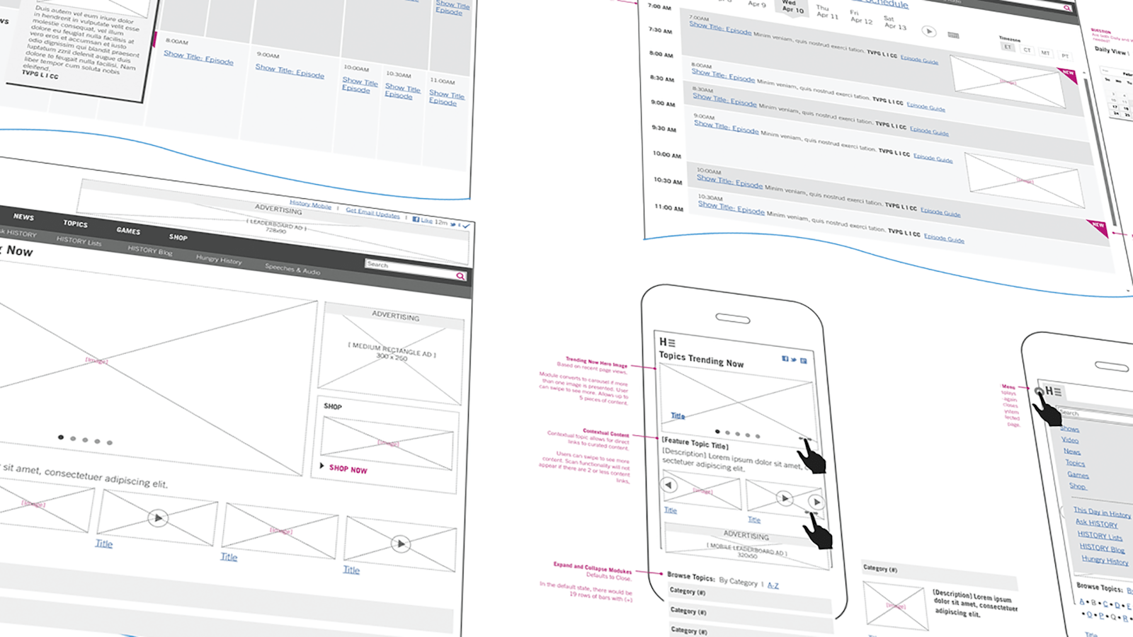 History Channel Redesign