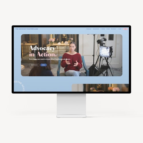 The Advocacy Masterclass - Web design
