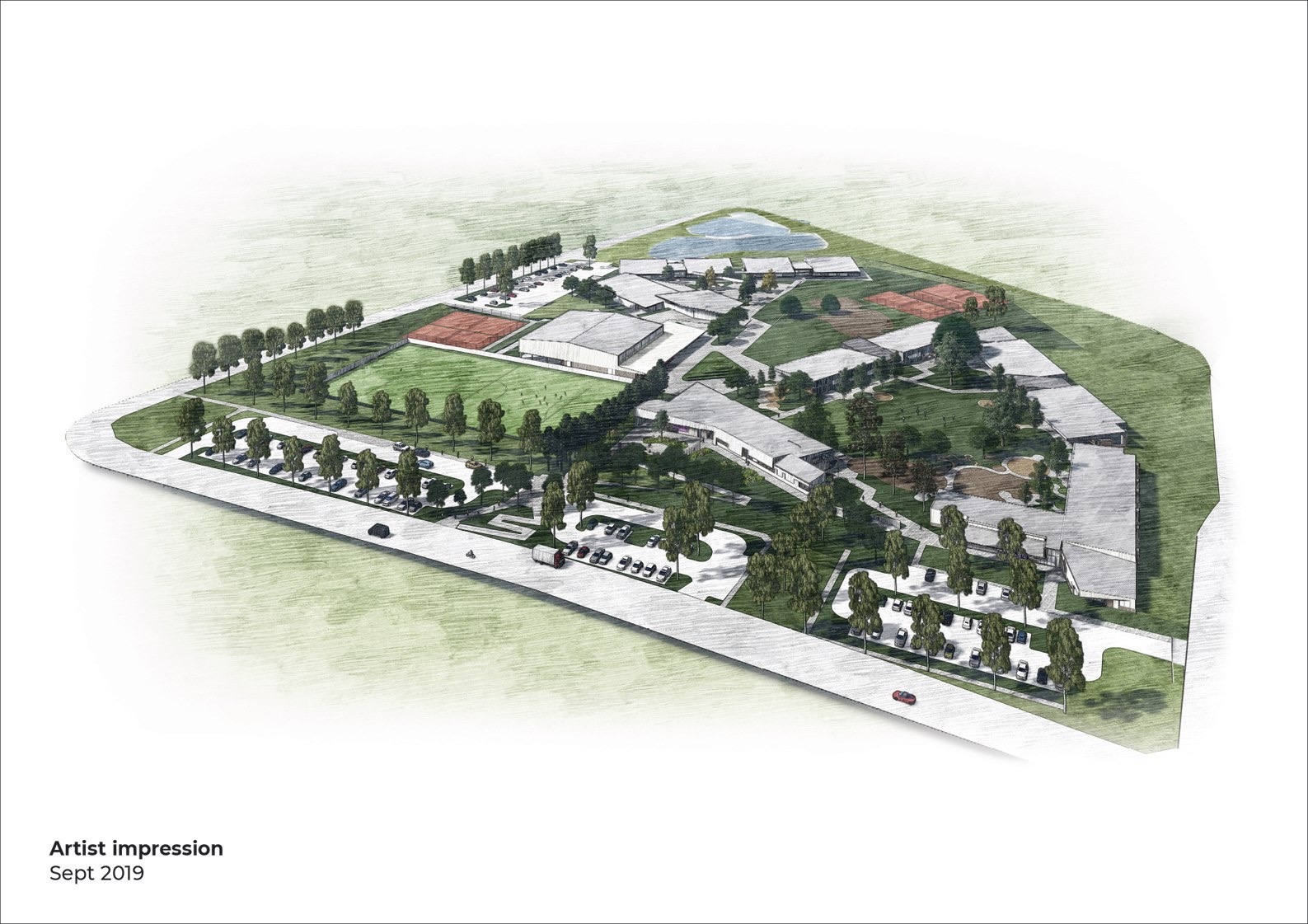 Image for First sod turned at Denman Prospect School.