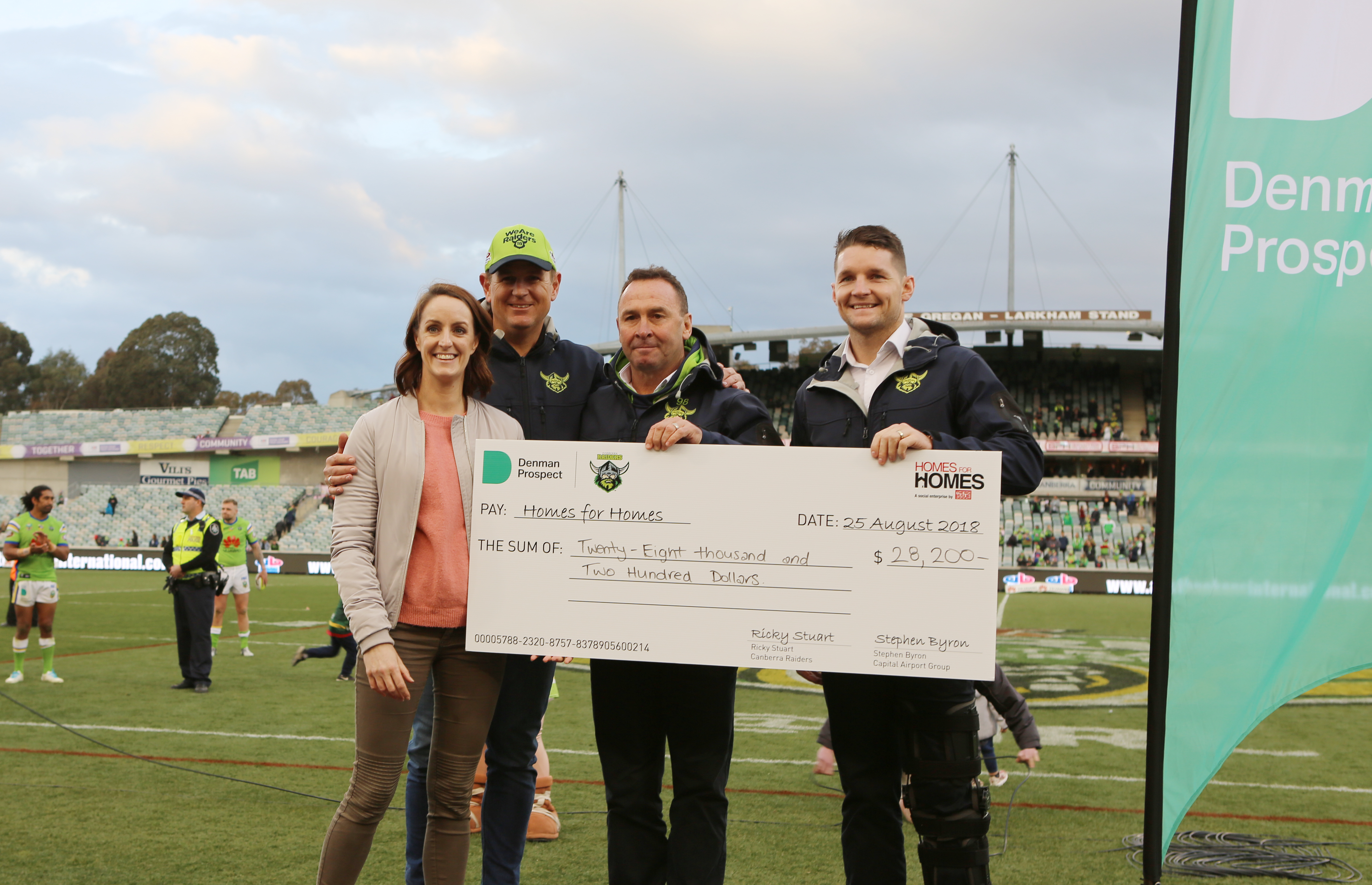 Image for Canberra Raiders and Denman Prospect raise more than $90K for Homes For Homes
