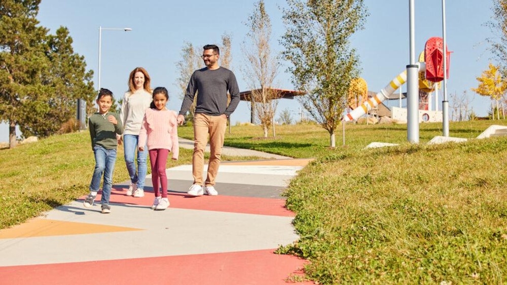 Image for Family walking through Ridgeline Park