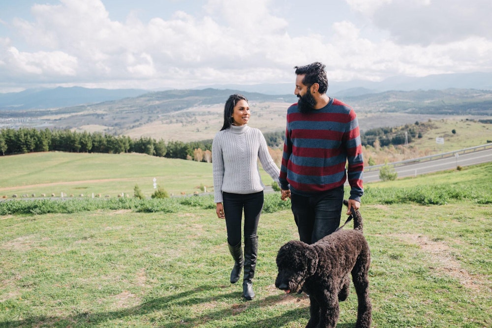 Image for Family with dog at Arboretum