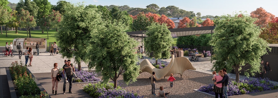 Image for See the features planned for the Denman North community garden