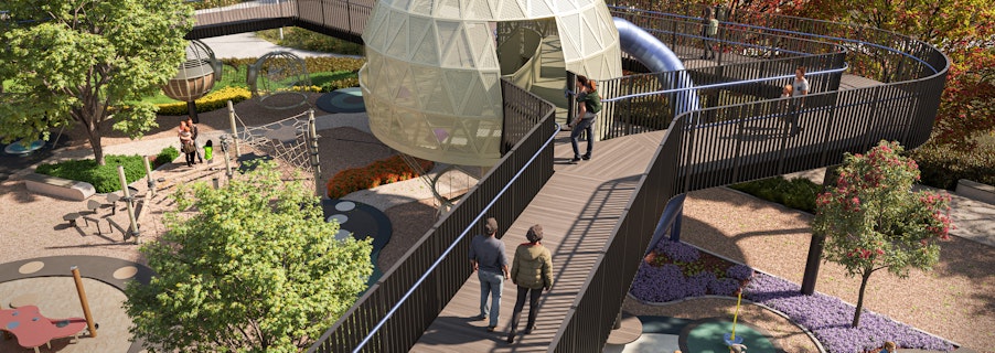 Elevated boardwalk at Denman Village Park. Artist's impression, images are indicitave only. Image for 5 incredible features coming to Denman Village Park