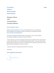 Resignation Letter Peninsula AU Guide