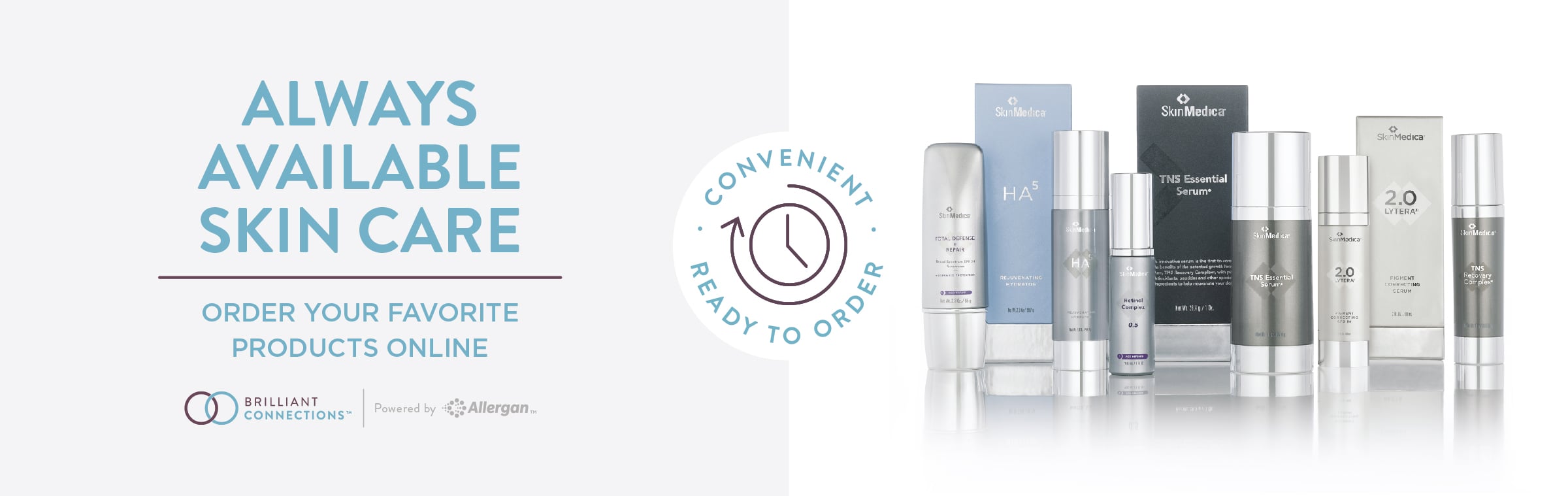 Always available skincare SkinMedica flyer