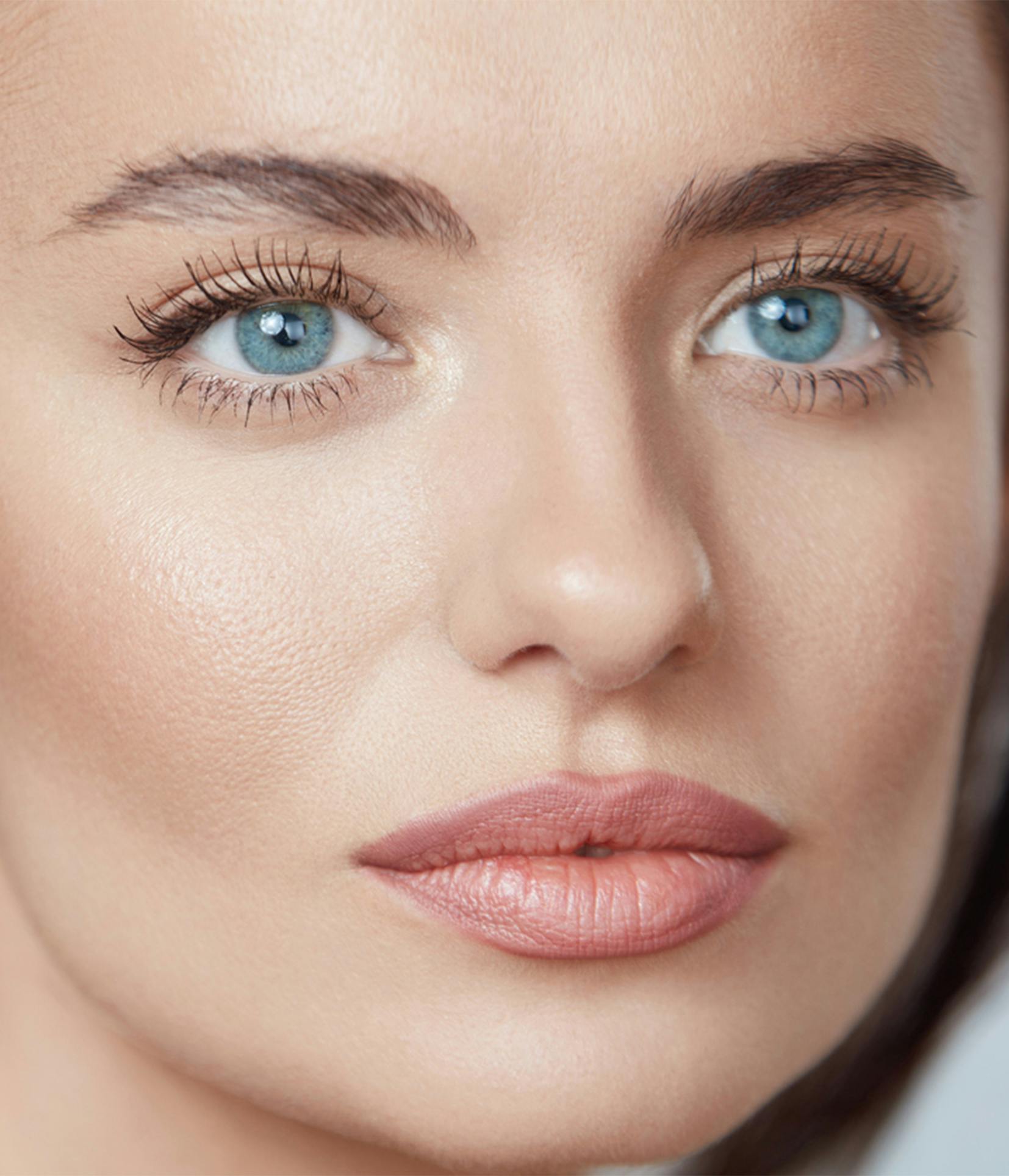 Woman with blue eyes