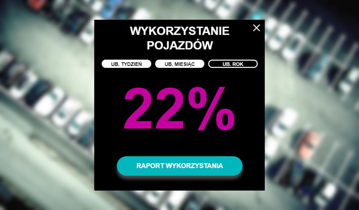 Usprawnij zarządzanie flotą, mierząc stopień wykorzystania pojazdów