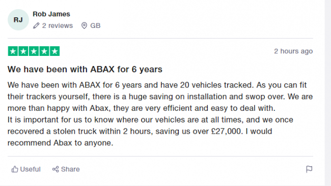 Construction support services company steps up its own security thanks to ABAX