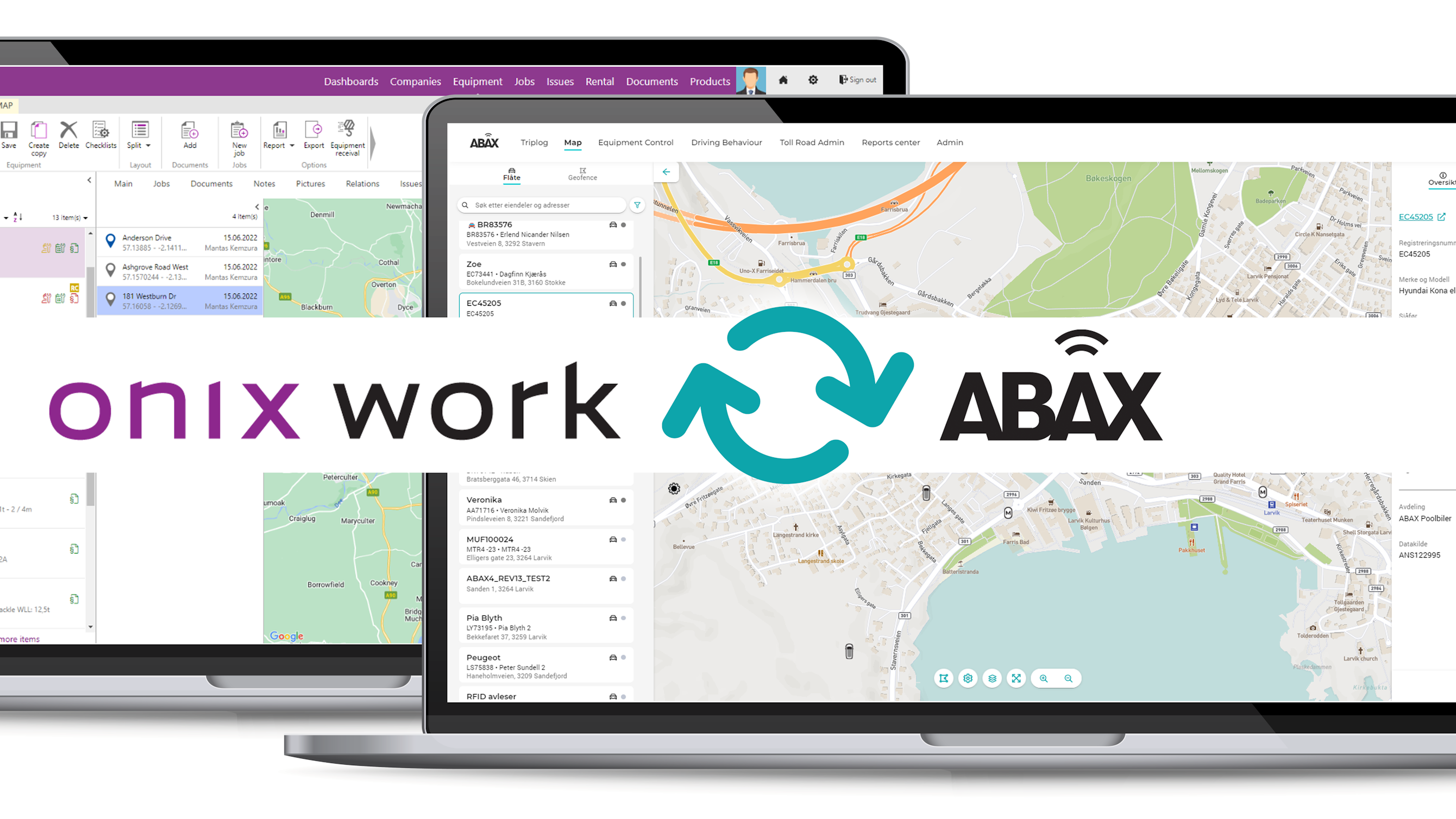 Onix Work integrates ABAX platform and asset tracking