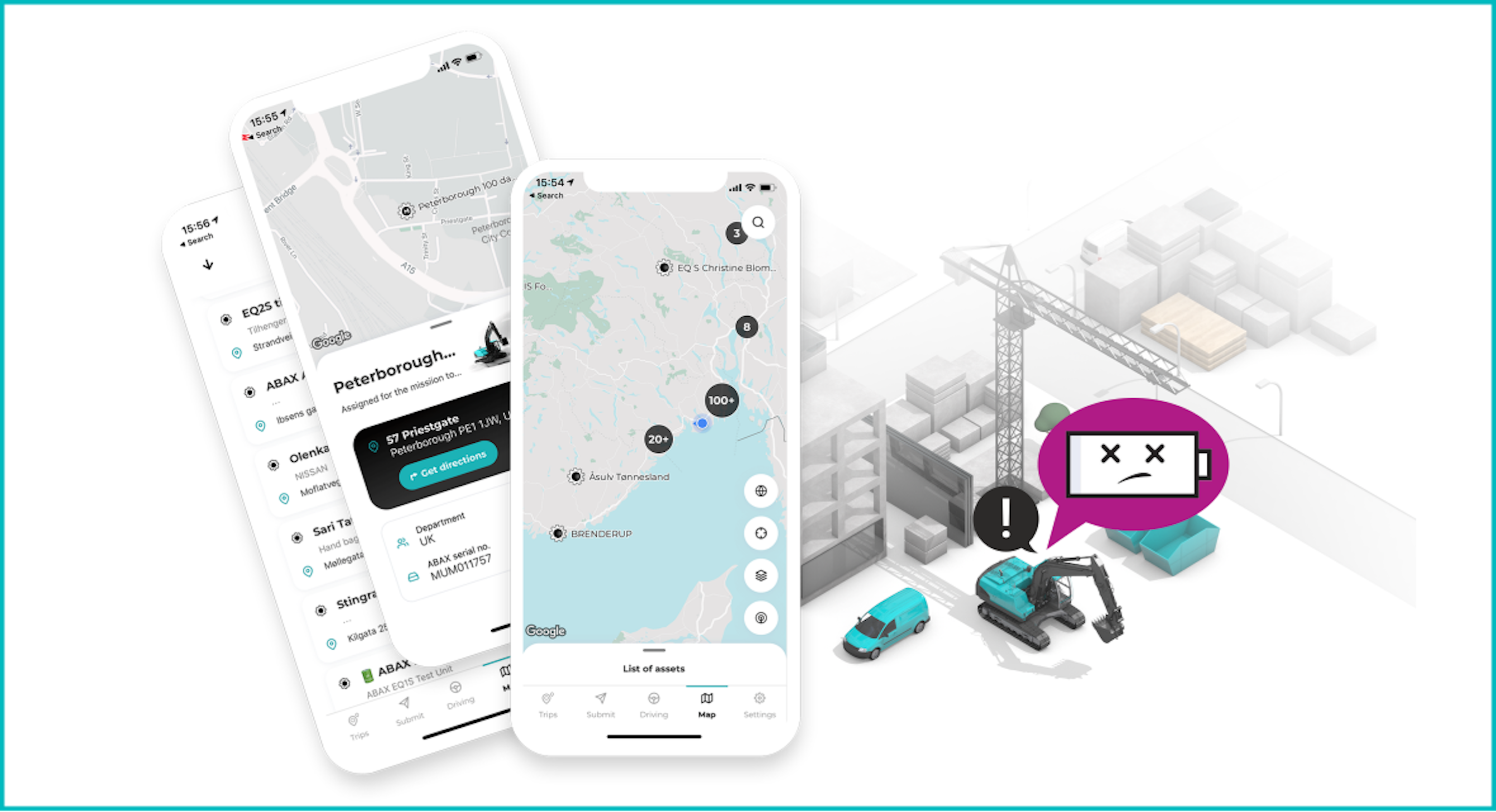 Telematics technology firm ABAX reports the UK has the highest usage of tracking units on plant and machinery across its European portfolio