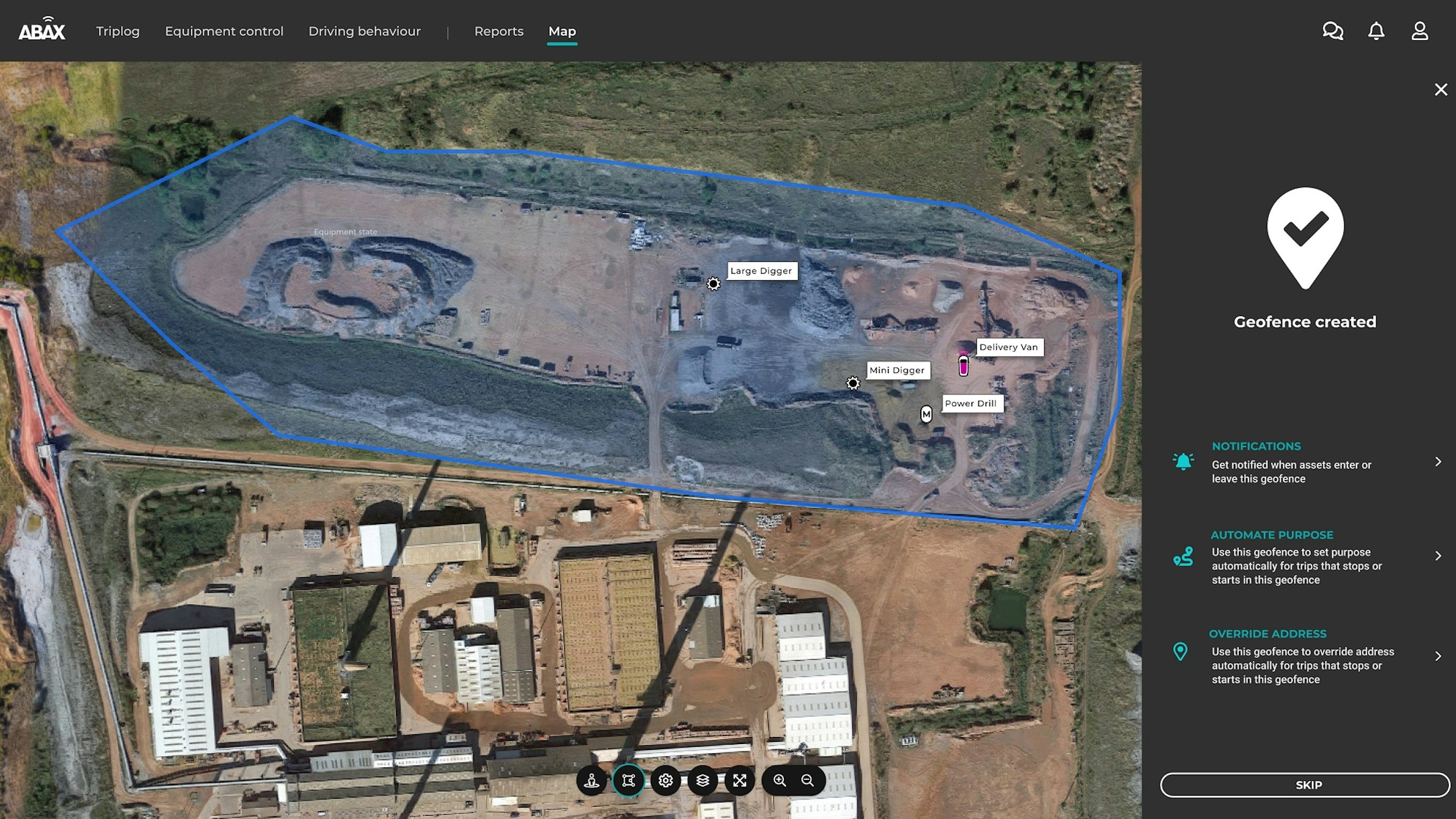NEW ABAX GEOFENCE MONITORS ALL TYPES OF ASSETS TO PROTECT AND IMPROVE OPERATIONS