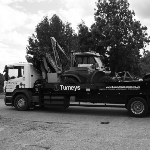 Machine and equipment on top of rescue trailer