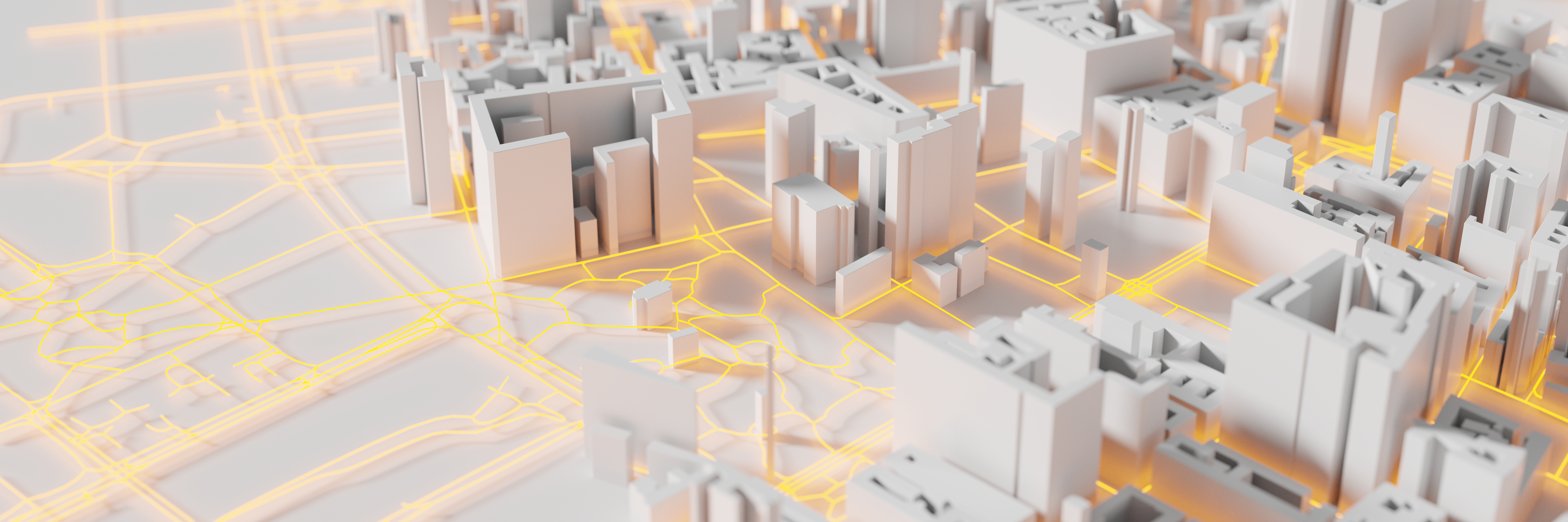 smart cities data yellow white