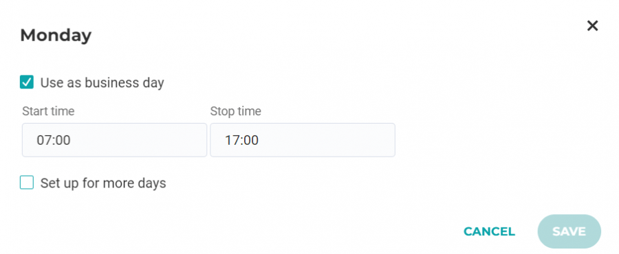 Workhours overview